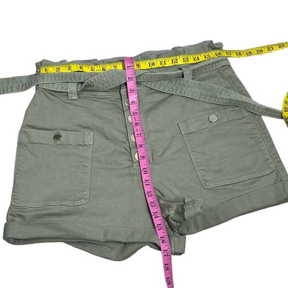 Ted Baker London khaki green paper bag shorts size 32 - Picture 5 of 10